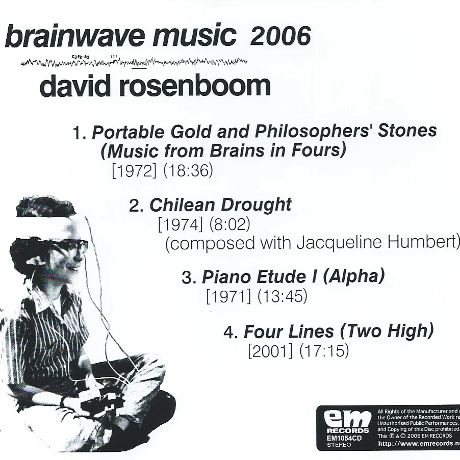 David Rosenboom Brainwave Music CD国内盤 Recordings — David Rosenboom